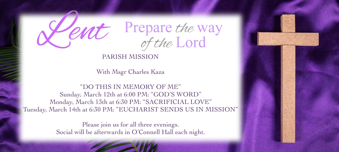 Lenten Mission - Msgr Kaza